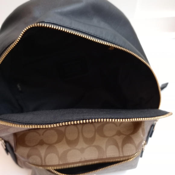 Coach Medium Charlie Backpack In Signature Canvas - Picture 13 of 14